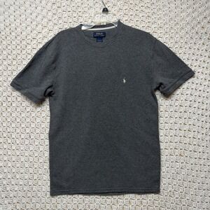 Polo Ralph Lauren Thermal T Shirt Mens XL Gray Waffle Knit Short Sleeve Cotton